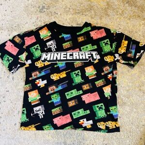 H&M Minecraft Graphic T-Shirt - Black and Green